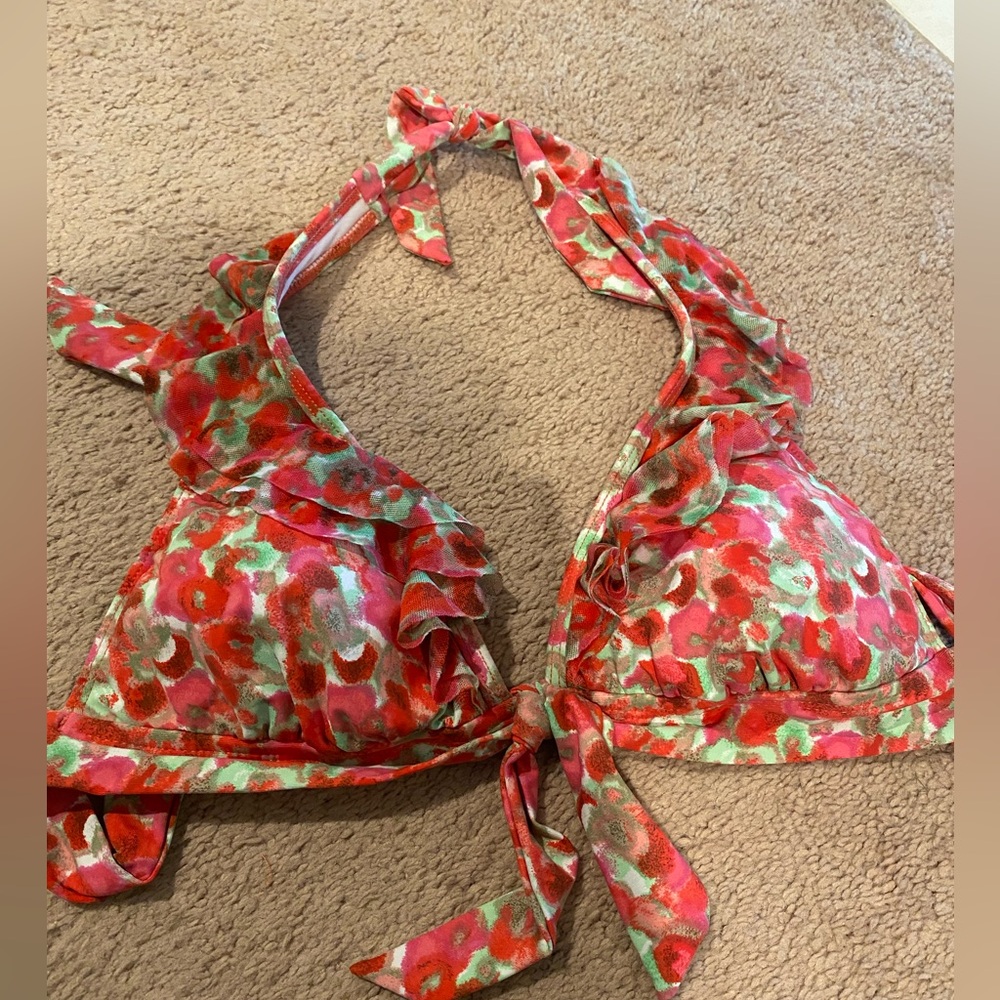 Kenneth Cole Reaction Floral Bikini Top